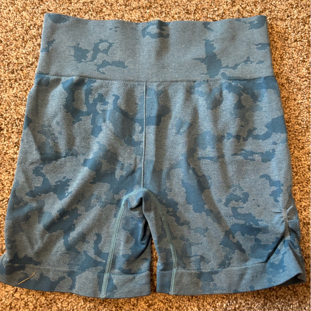 Blue Camo Workout shorts